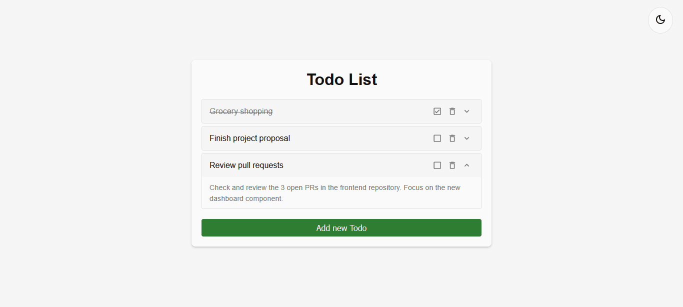 Todo list